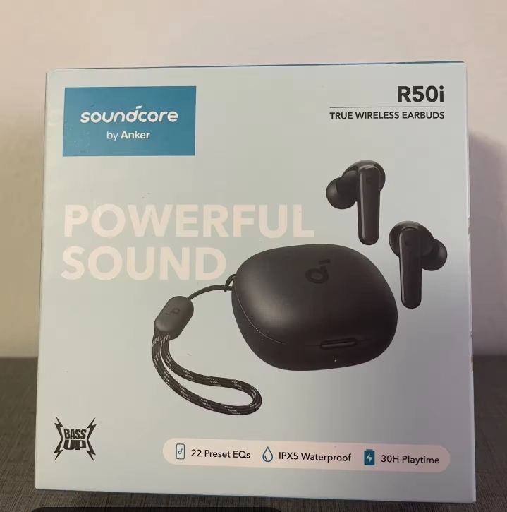 Soundcore by Anker R50i True Wireless Earbuds – Deep Bass, 30H Playtime & IPX5 Waterproof